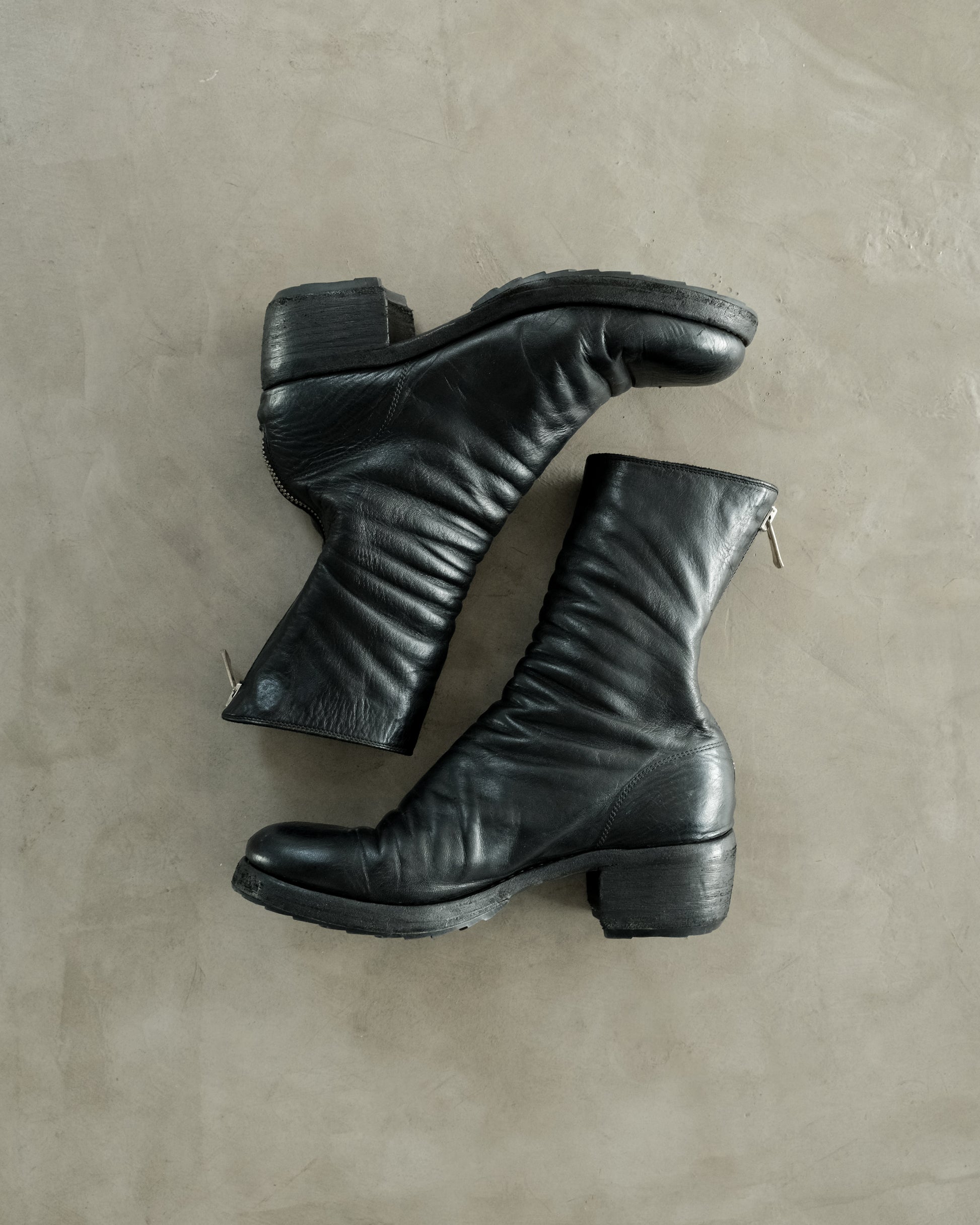 GUIDI 788 Leather Back Zip Boots