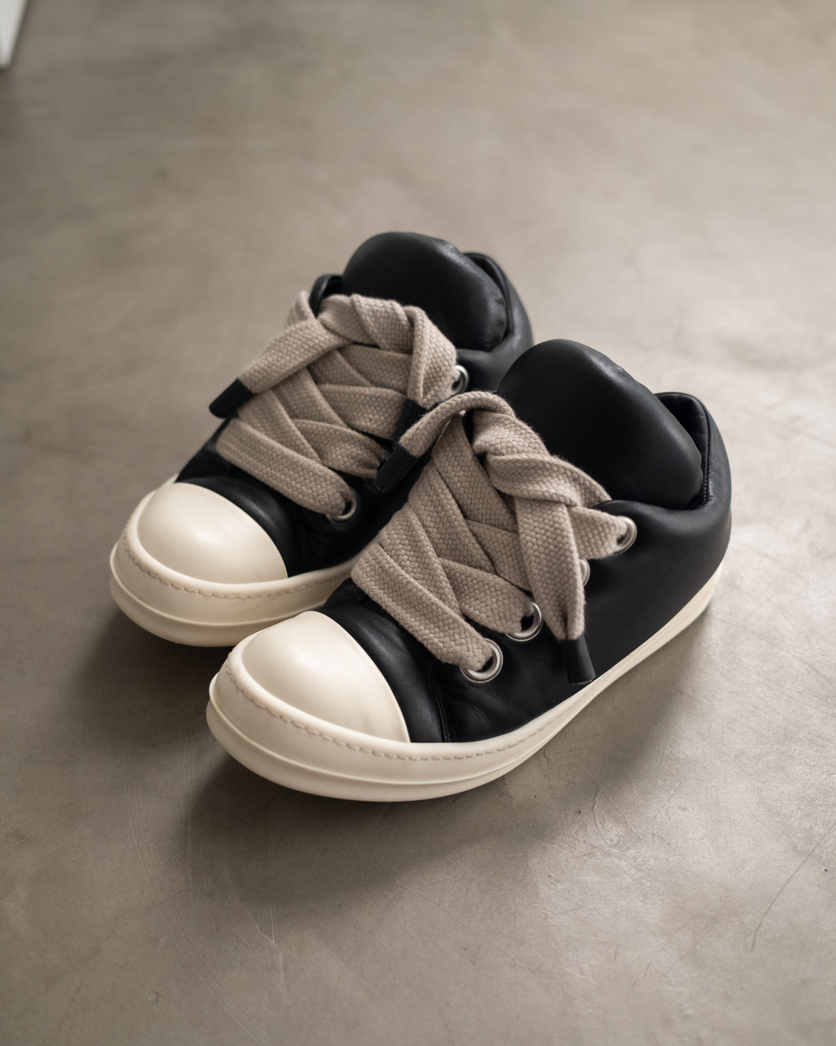 Rick Owens Jumble Lace Padded Sneakers