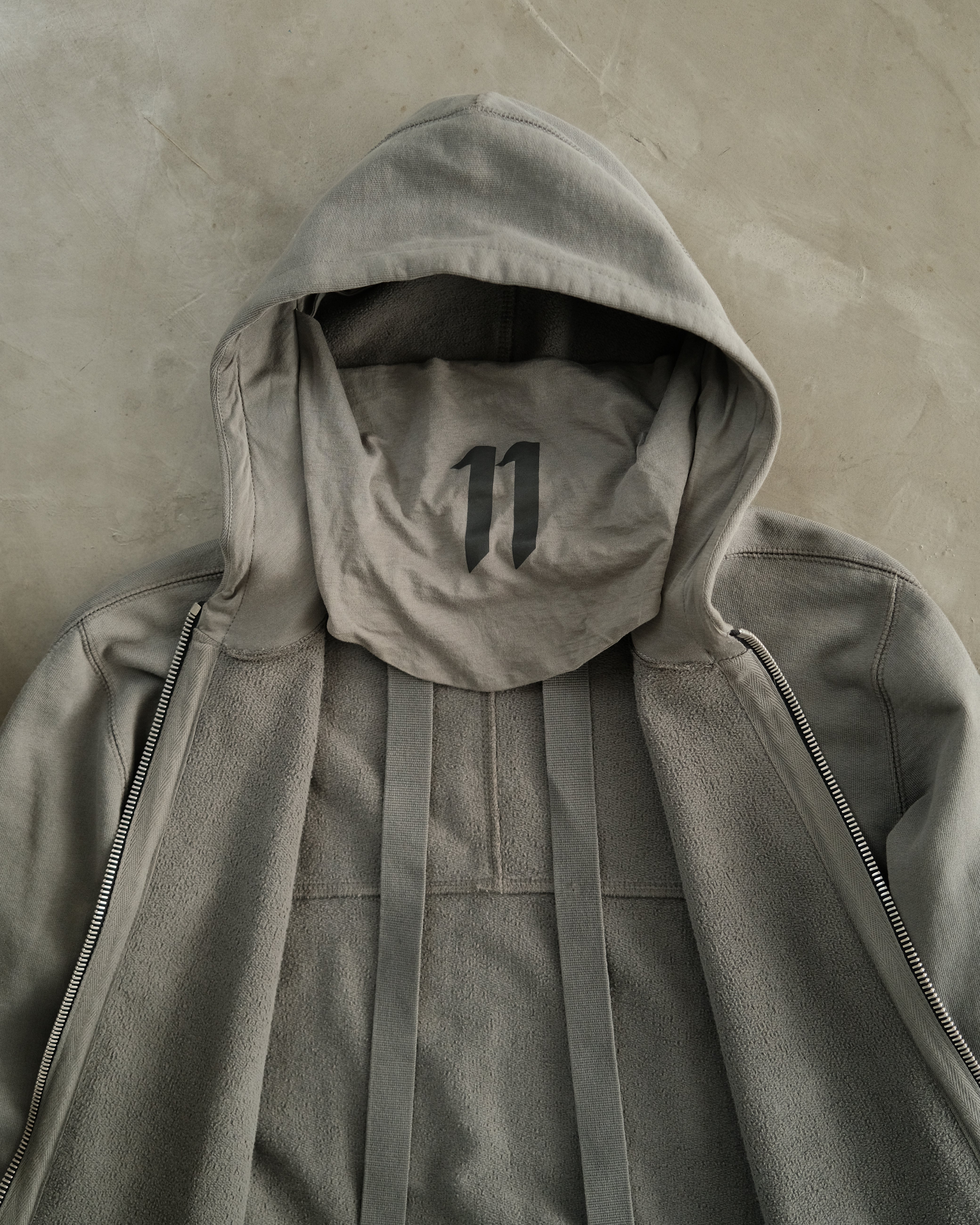 11 BY BORIS BIDJAN SABERI HOODIE S 12万円程 11 By Boris Bidjan Saberi Faded long-sleeved Cotton Hoodie