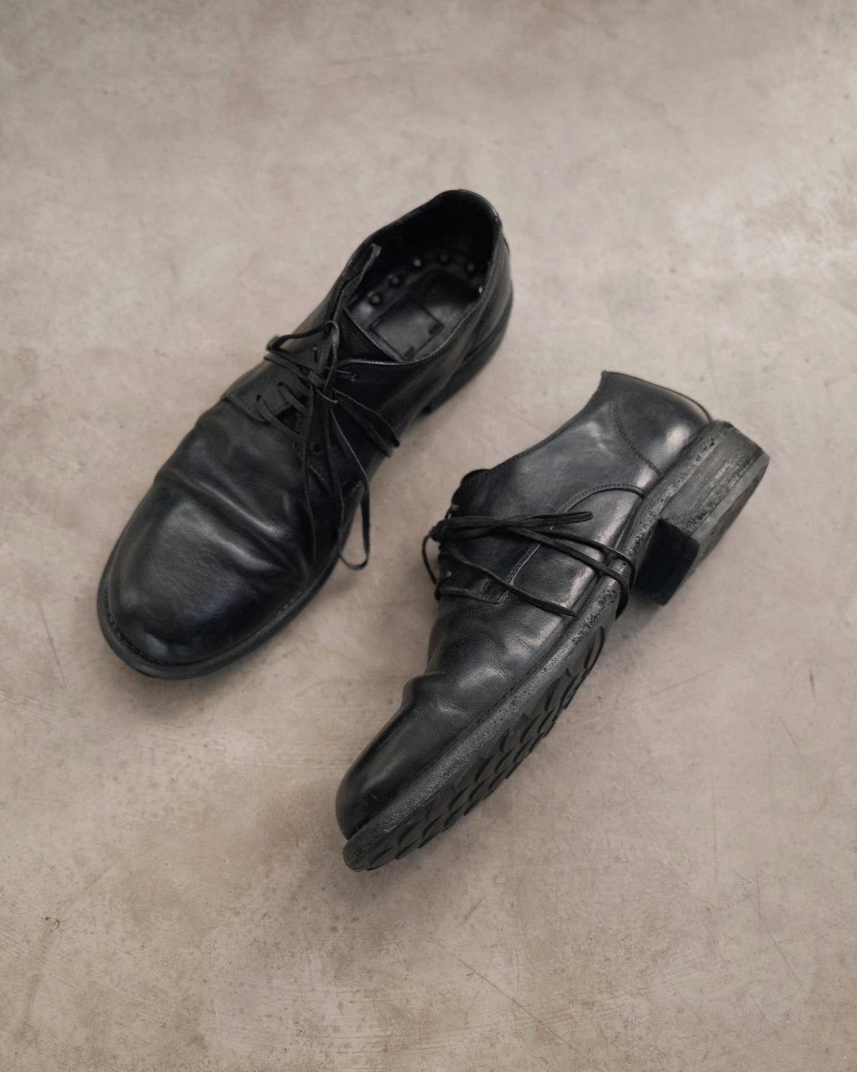 GUIDI 992 Leather Derby Shoes