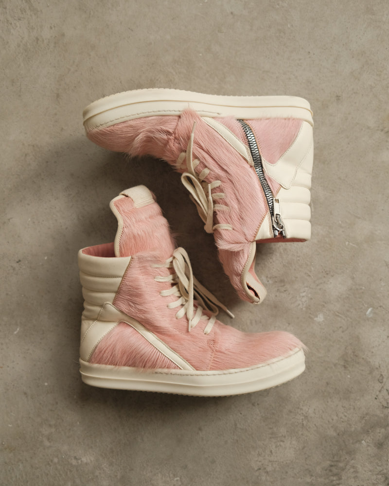 SS23 Rick Owens Pony Hair Geobasket