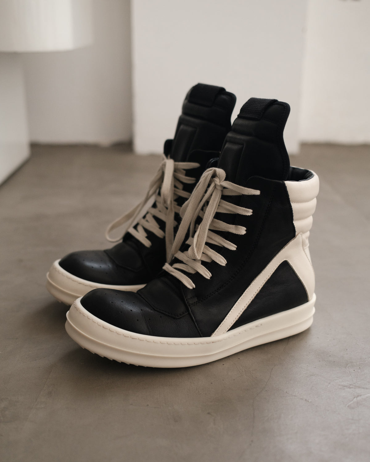 RICK OWENS SS23 Geobasket Sneakers
