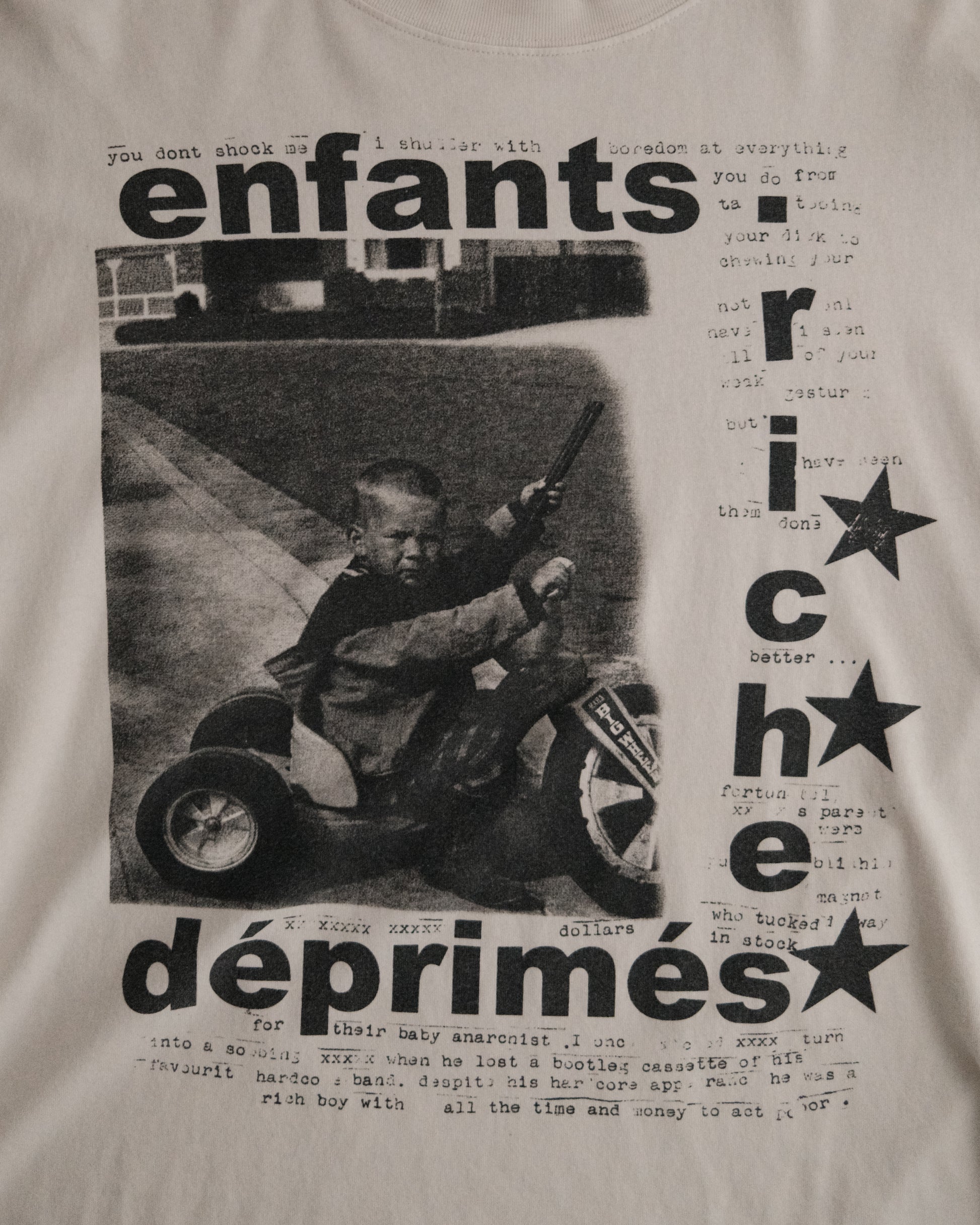 ENFANTS RICHES DÉPRIMÉS SS24 
'My Underground/Tricycle' L/S T-Shirt