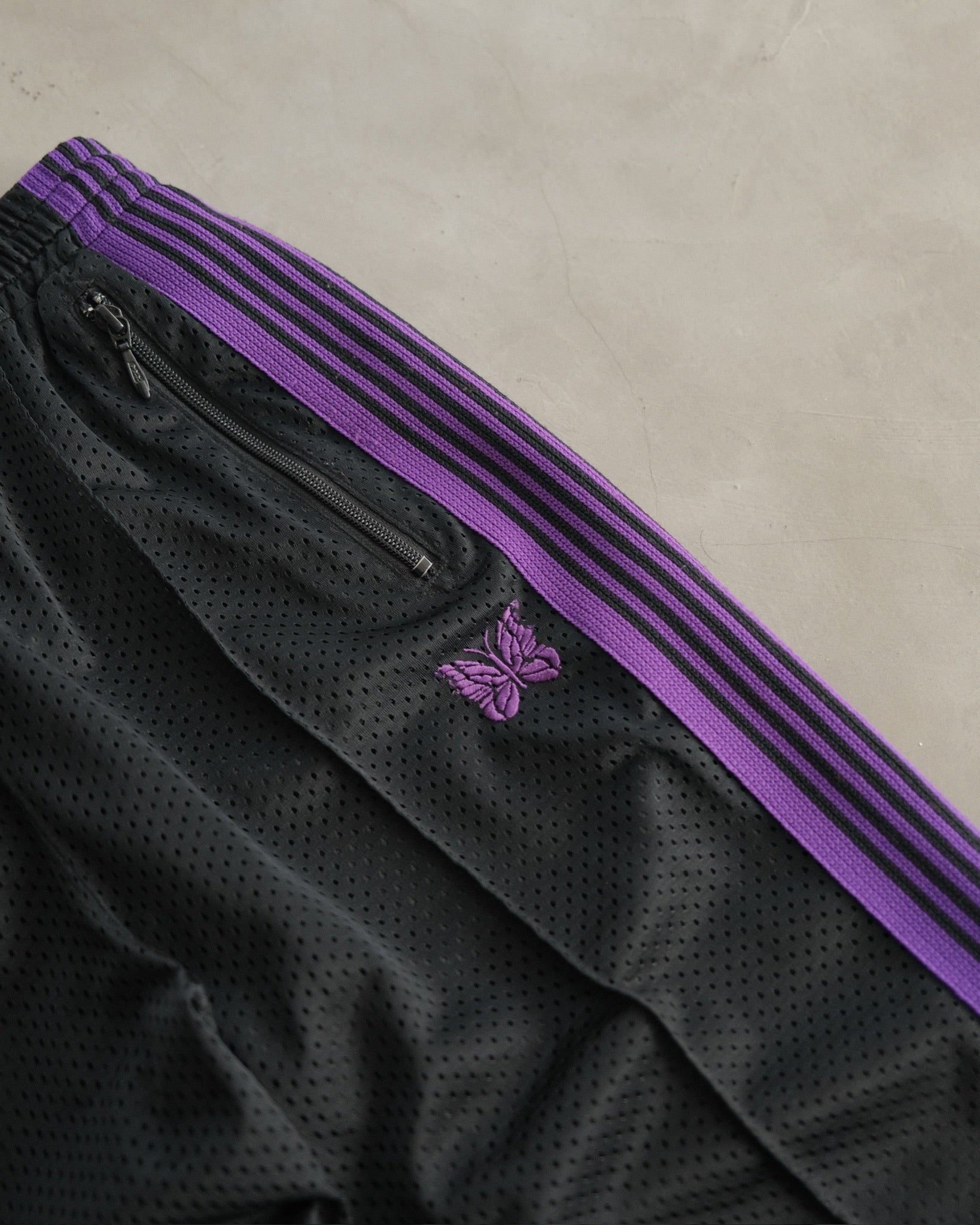 パンツ Needles Narrow MESH Track Pant S Needles (ニードルズ) - NARROW TRACK PANT PURPLE ジャージ
