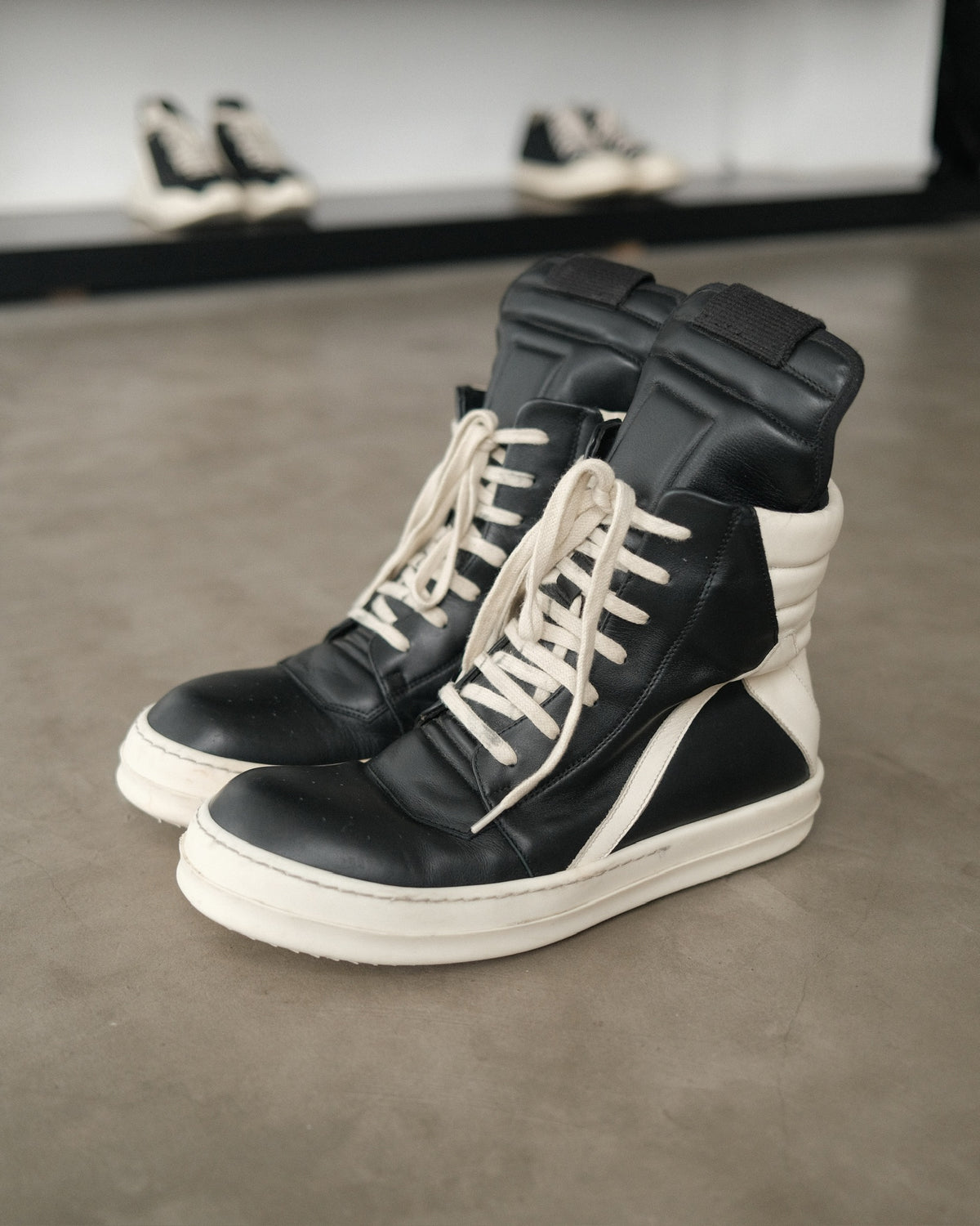 RICK OWENS SS23 Geobasket Sneaker