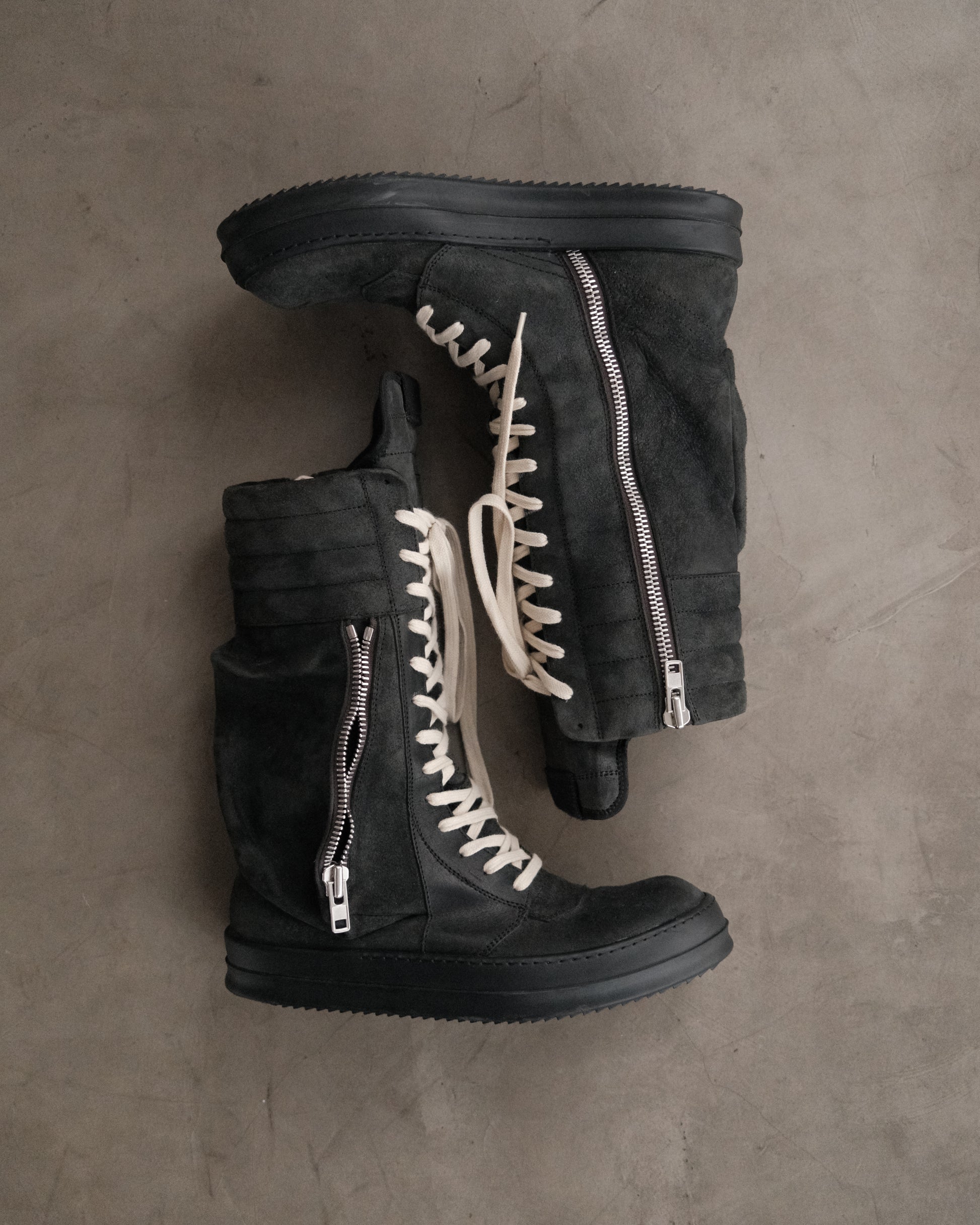 RICK OWENS FW15 Archived Cargo Basket Boots