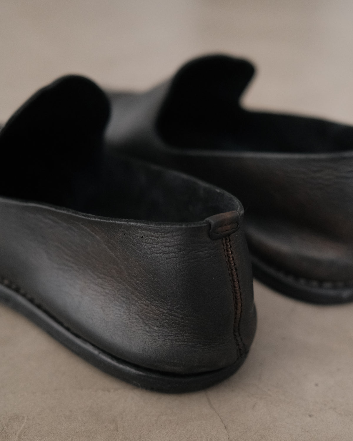 GUIDI Leather Loafer Shoes