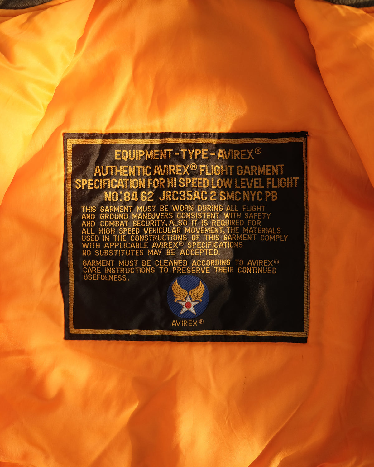 Vintage Avirex Usa Air Force Ma-1 Flight Jacket