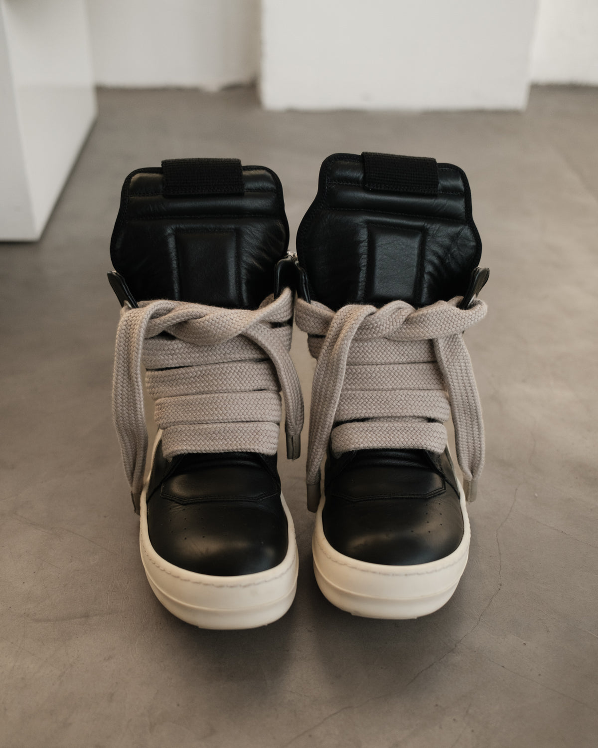 RICK OWENS SS22 Geobasket Jumbo Laces