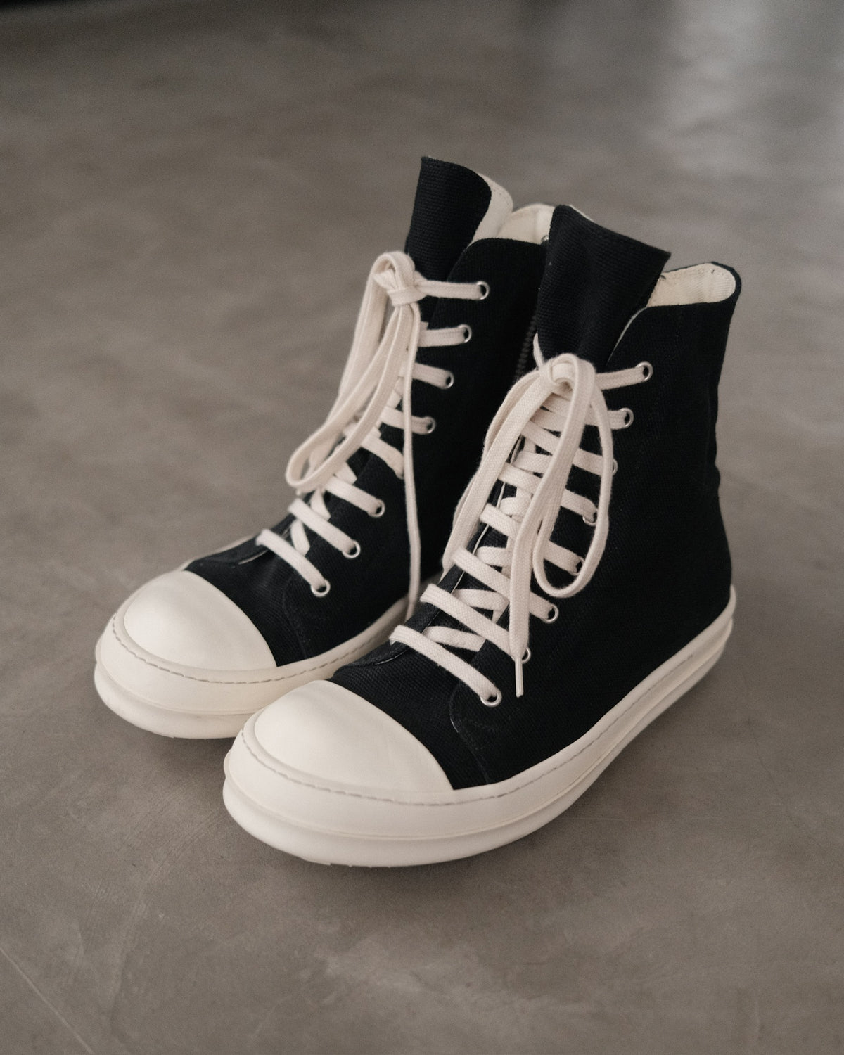 RICK OWENS Drkshdw Canvas Ramones