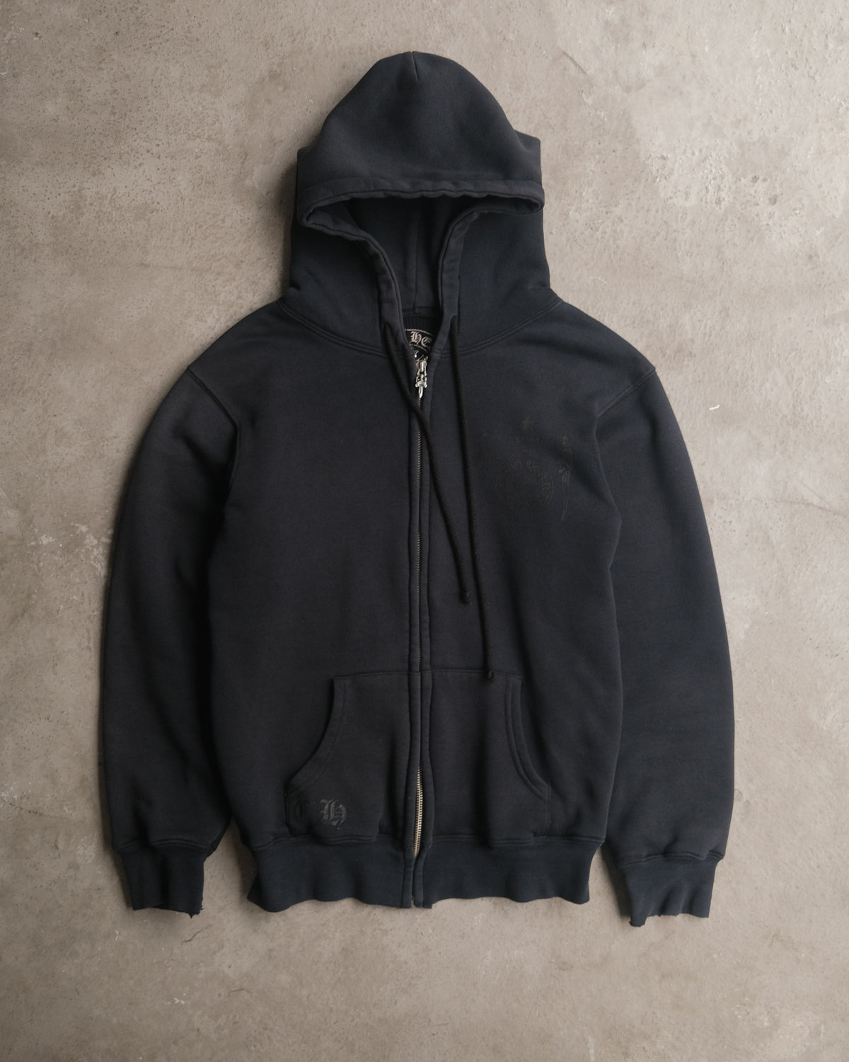 00’ Chrome Hearts Foti Horseshoe Skeleton 19 Zip-Up Hoodie