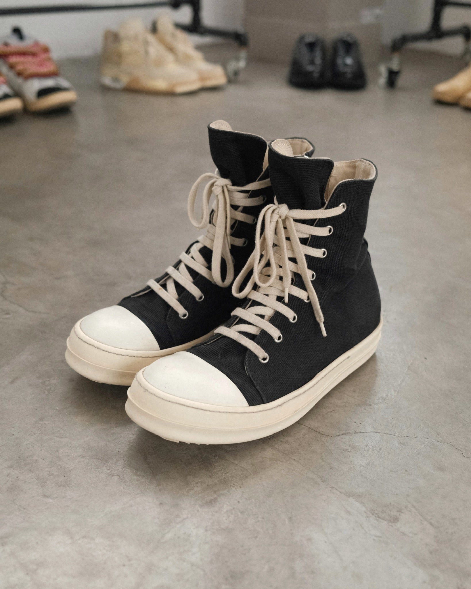 RICKOWENS Drkshdw Ramones Canvas