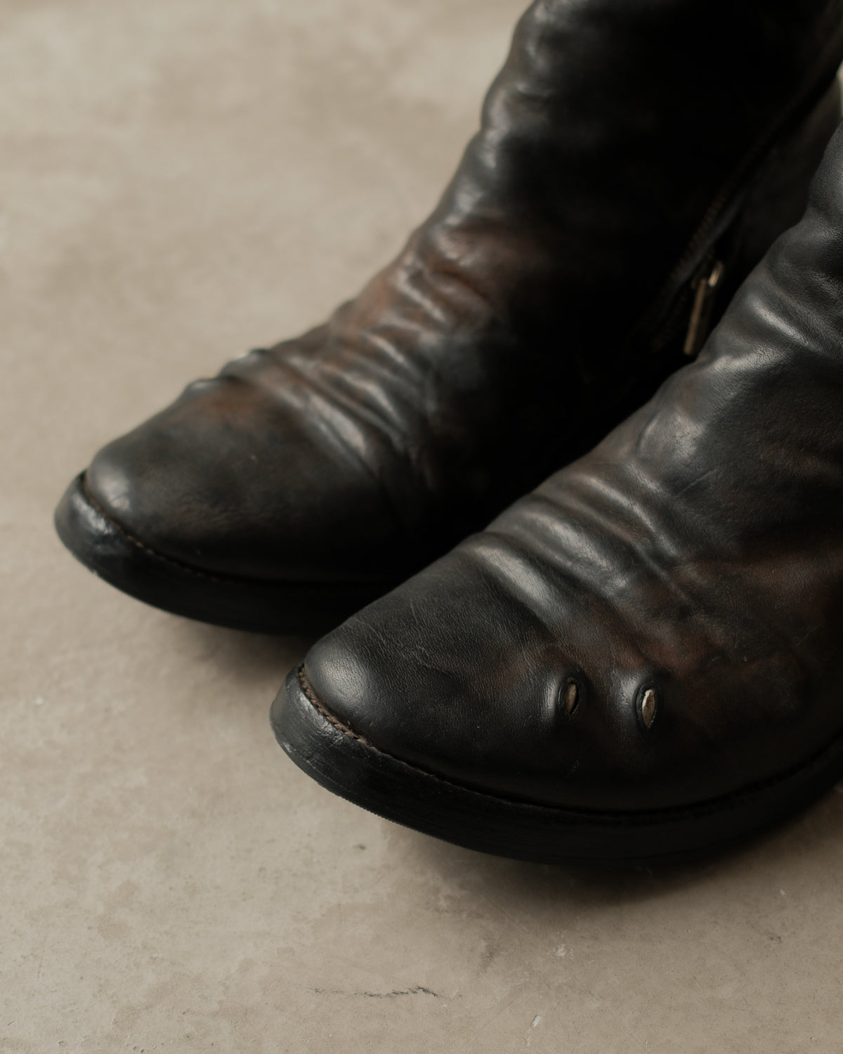 Carol Christian Poell Titanium Prosthetic U-Sole Boots
