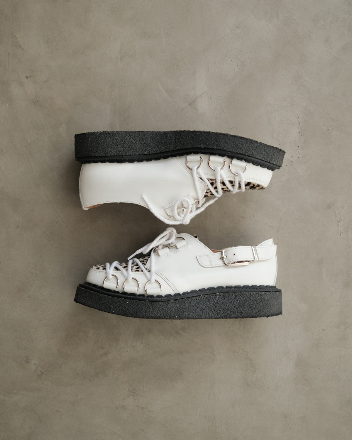 COMME des GARÇONS x George Cox Leopard Print
Lace-Up Shoes
