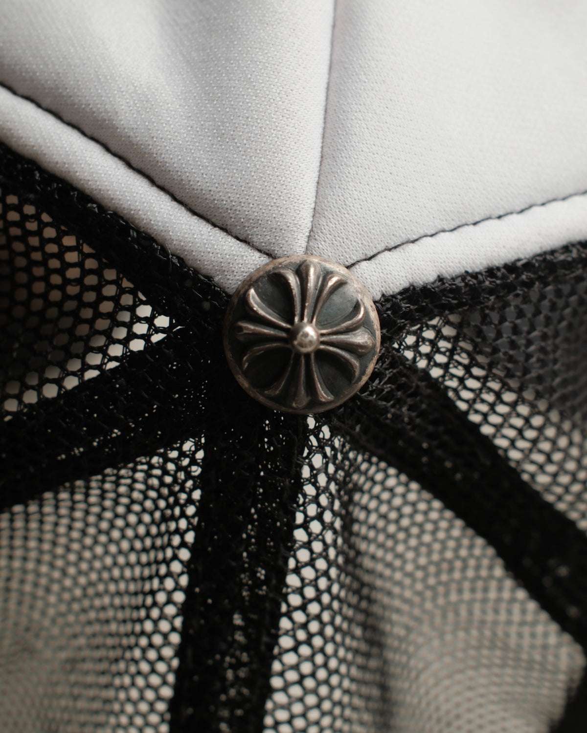 Vintage Chrome Hearts FUCK Hollywood Trucker Hat – Black/White