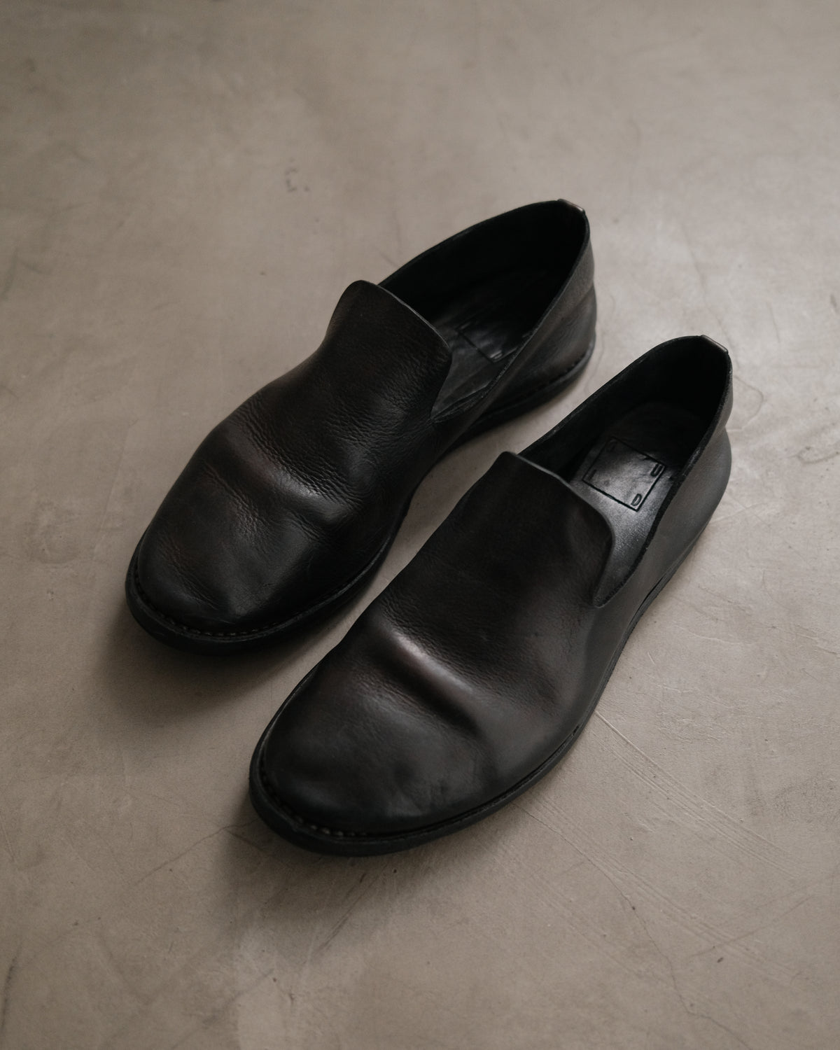 GUIDI Leather Loafer Shoes