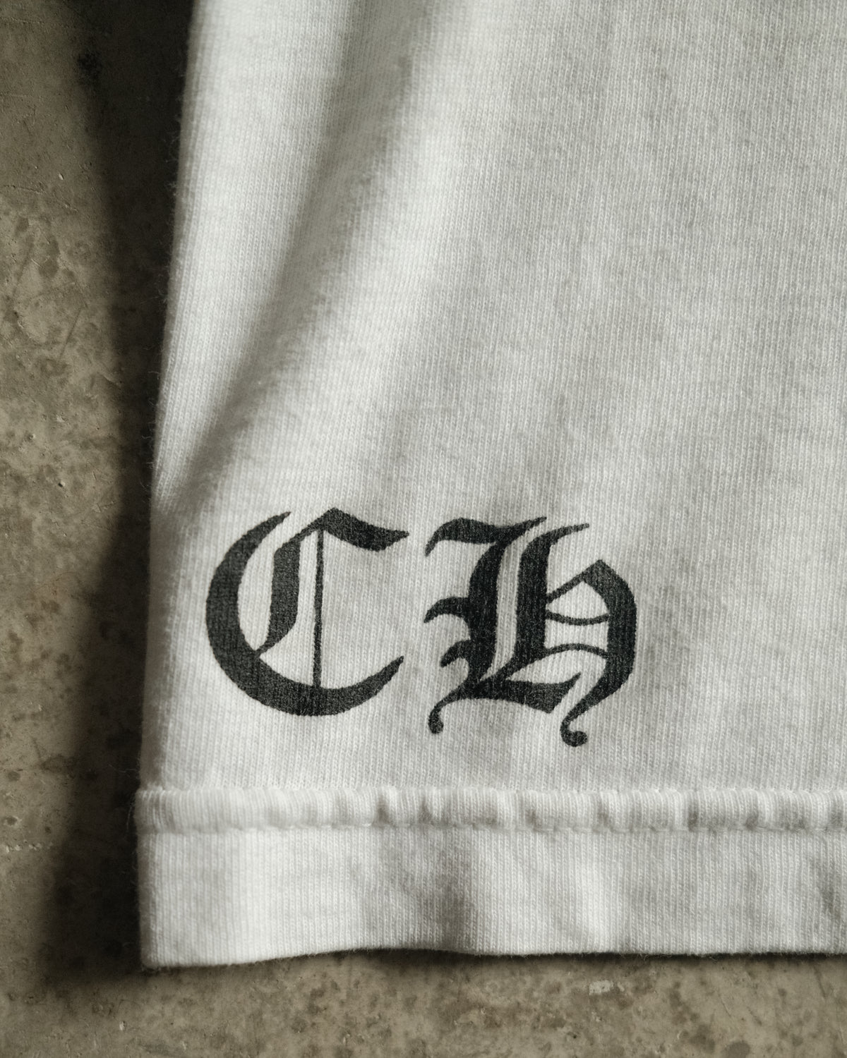 Vintage Chrome Hearts LA Exclusive Floral L/S White Tee