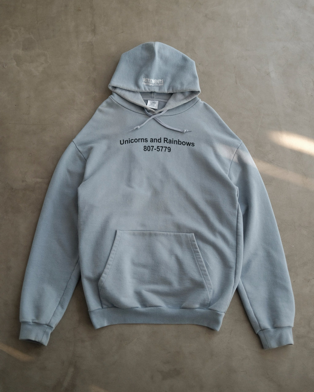 VETEMENTS Inspired Unicorn Graphic Hoodie
