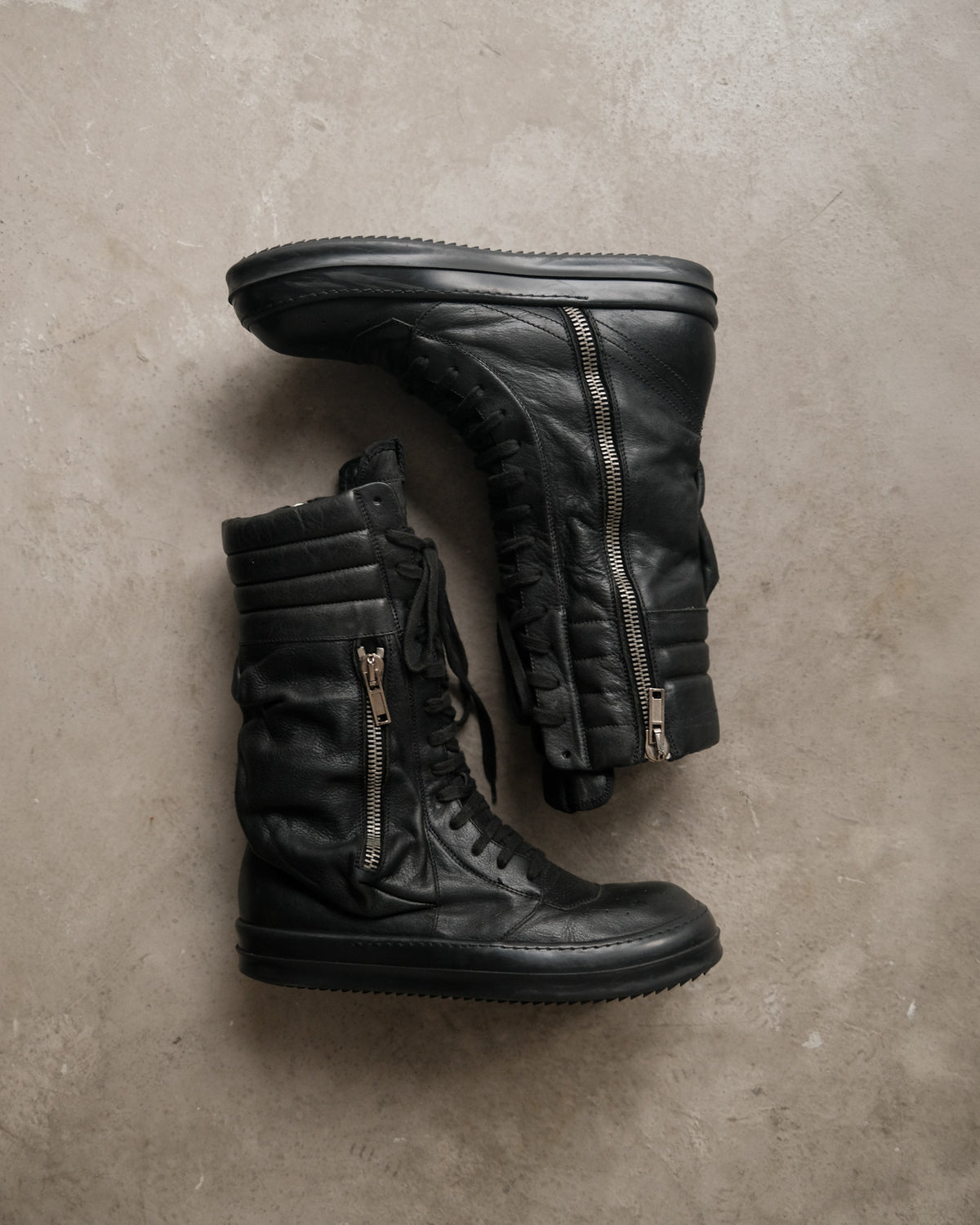 Rick Owens Early Archive Cargobasket / First Generation Black Warrior Boots.