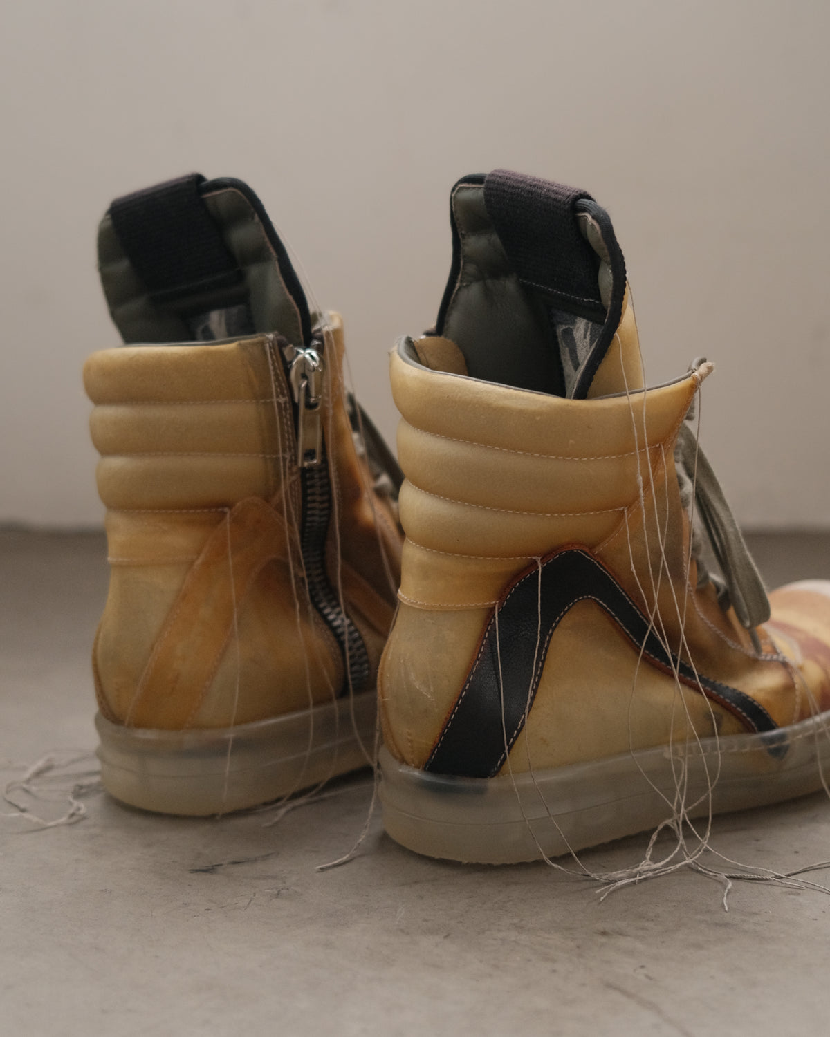 RICK OWENS SS19 Babel Geobasket Sneakers