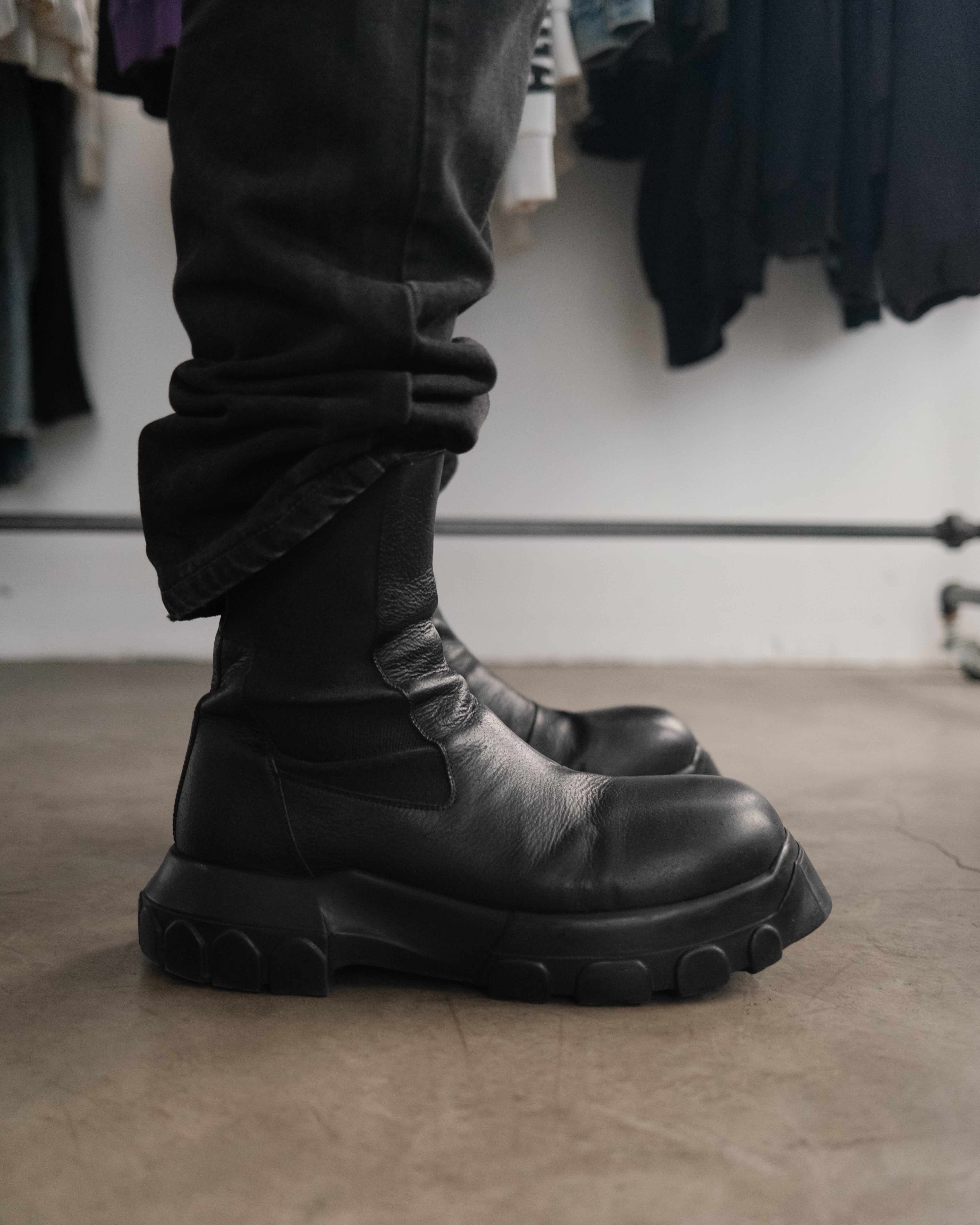 RICK OWENS Bozo Tractor Boots – Around The Shoes