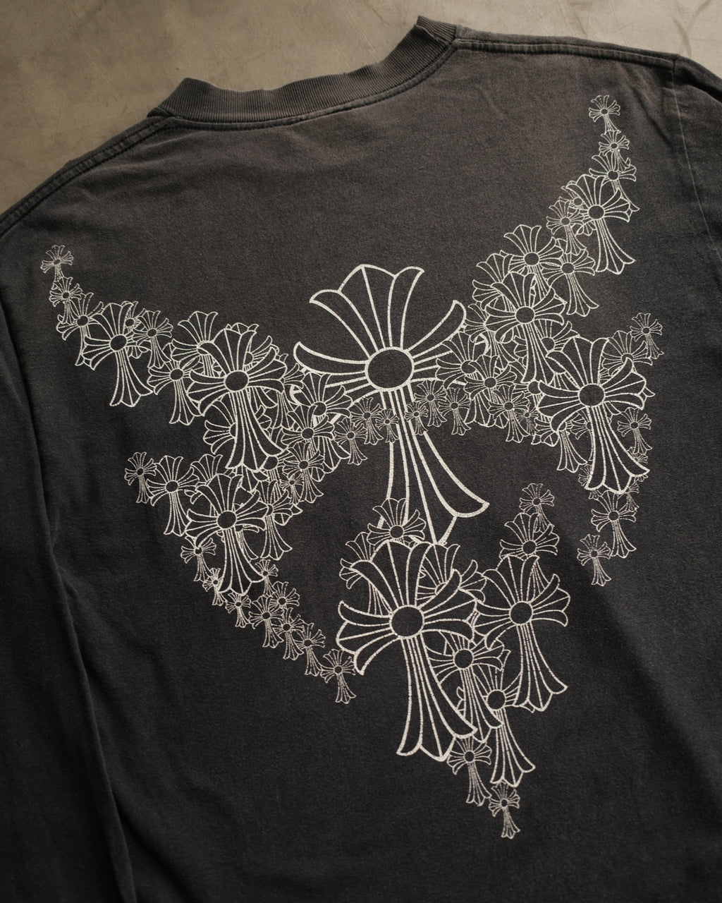 CHROME HEARTS Angel Wings Cemetery Long Sleeve Vintage
