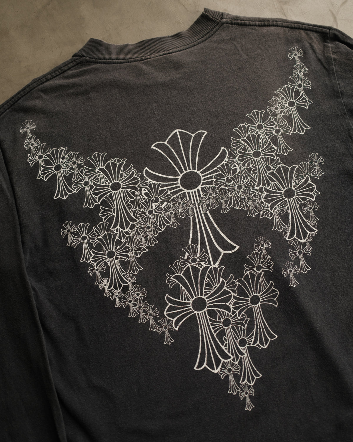 CHROME HEARTS Angel Wings Cemetery Long Sleeve Vintage
