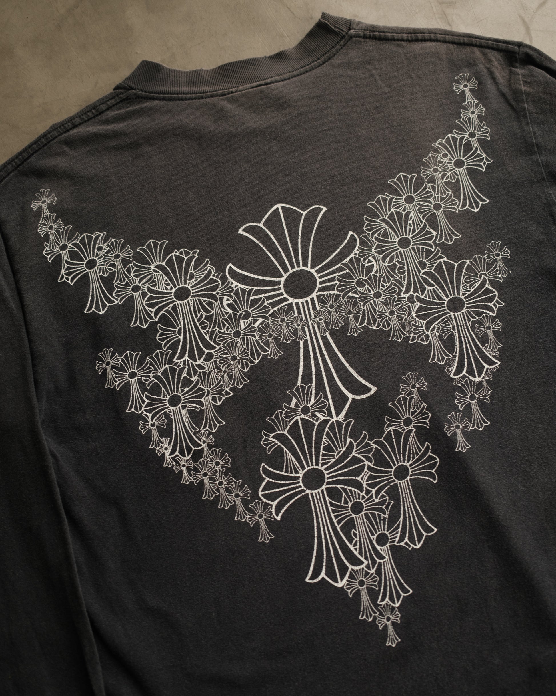 CHROME HEARTS Angel Wings Cemetery Long Sleeve Vintage